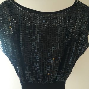(2 for $15) DKNY Sparkly Sequin Top